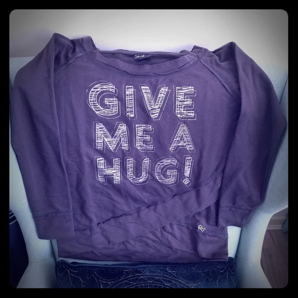 Rang Charcoal Grey Top, sz M